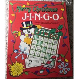 Merry Christmas JINGO A Bingo Style Game - SEALED School Party